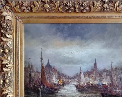Inwestycja! Haven von Amsterdam - Sygn. Peter BROUWER  (1935-2010)
