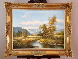Super inwestycja! Pejzaż alpejski - Ludwig Muninger (1929-1997)