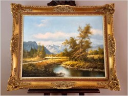 Super inwestycja! Pejzaż alpejski - Ludwig Muninger (1929-1997)