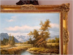 Super inwestycja! Pejzaż alpejski - Ludwig Muninger (1929-1997)