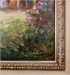 Pałacowe malarstwo! Barwna scena rodzajowa - Lothar Klein *1911