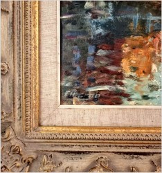 Technika Szpachlowa! Krajobraz śródziemnomorski - Paul Elbergo *1917