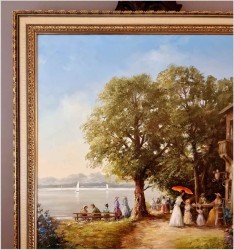 Pałacowe malarstwo! Barwna scena rodzajowa - Lothar Klein *1911