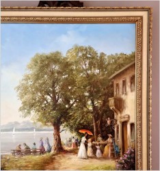 Pałacowe malarstwo! Barwna scena rodzajowa - Lothar Klein *1911