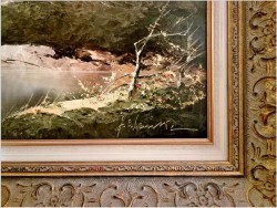 Super Panorama! Jezioro Eibsee z widokiem na Zugspitze - J.E. Lemke *1916