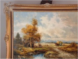 Sianokosy nad jeziorem Chiemsee - Otmar Lederer (Munchen *1926)