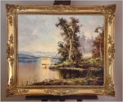 Zobacz! Widok na jezioro Eibsee - Friedrich Karl Thauer (1924-2009)