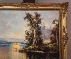 Zobacz! Widok na jezioro Eibsee - Friedrich Karl Thauer (1924-2009)