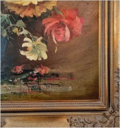 Dobre malarstwo! Bukiet kwiatów w wazonie - Ewald Hess *1918