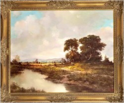 Polecamy! Romantyczny krajobraz ze sztafażem - Eduard Nowak *1921