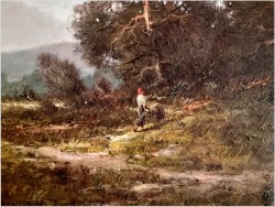 Polecamy! Romantyczny krajobraz ze sztafażem - Eduard Nowak *1921