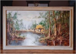 Piknik w parku - Oryg.Christian Jereczek *1935 (170cm x 100cm)