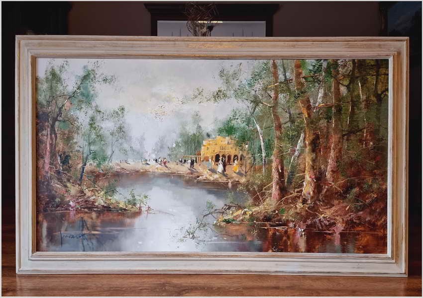 Piknik w parku - Oryg.Christian Jereczek *1935 (170cm x 100cm)