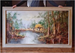 Piknik w parku - Oryg.Christian Jereczek *1935 (170cm x 100cm)