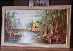 Piknik w parku - Oryg.Christian Jereczek *1935 (170cm x 100cm)