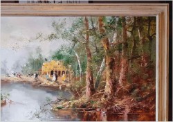 Piknik w parku - Oryg.Christian Jereczek *1935 (170cm x 100cm)