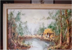 Piknik w parku - Oryg.Christian Jereczek *1935 (170cm x 100cm)