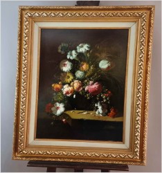 Pałacowe malarstwo! Kwiaty w barokowym stylu - J. Peeters XXw.