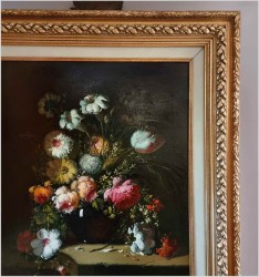 Pałacowe malarstwo! Kwiaty w barokowym stylu - J. Peeters XXw.