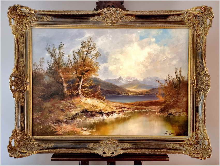 Polecamy! Piękny romantyczny krajobraz - Hermann Dieste *1931