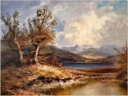 Polecamy! Piękny romantyczny krajobraz - Hermann Dieste *1931