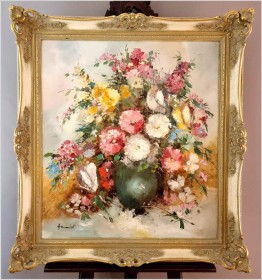 Kwiaty w wazonie - Oryg.Christian Jereczek (Henriot) *1935