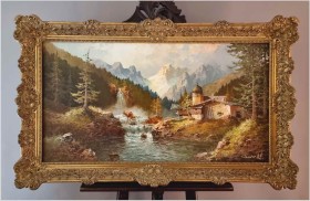 Super malarstwo! Wodospady w Ötztal - Gustaw Weiss/Guwe (1886-1973)