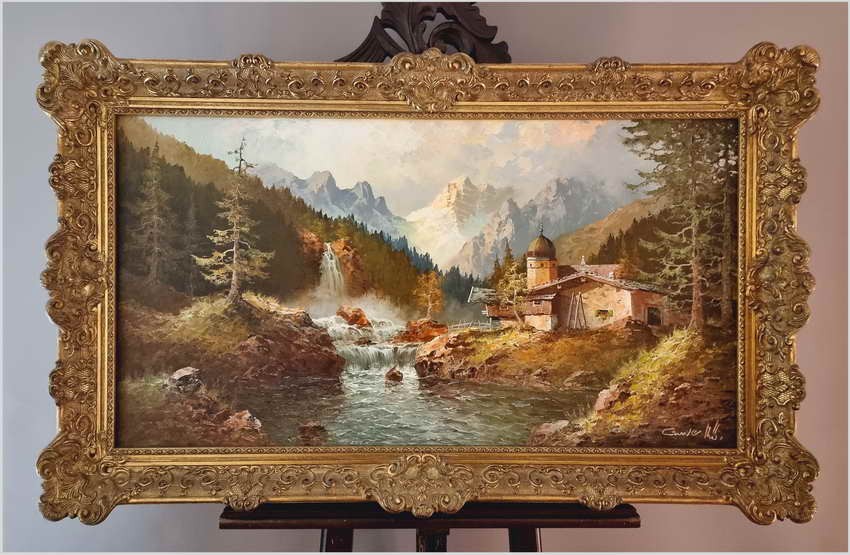 Super malarstwo! Wodospady w Ötztal - Gustaw Weiss/Guwe (1886-1973)