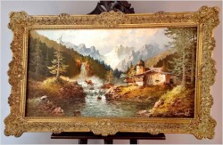 Super malarstwo! Wodospady w Ötztal - Gustaw Weiss/Guwe (1886-1973)