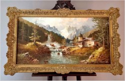 Super malarstwo! Wodospady w Ötztal - Gustaw Weiss/Guwe (1886-1973)