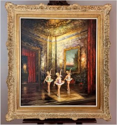 Trzy Baletnice w Sali Rokoko - Heinz Ludwig Münnich (1921-1978)
