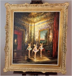 Trzy Baletnice w Sali Rokoko - Heinz Ludwig Münnich (1921-1978)