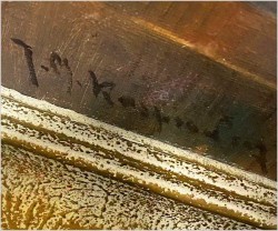 Malarstwo polskie! Róże na stole - J.M. Kasprowicz (1905 Zubrza -1975 Komorów) 