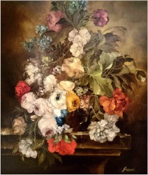 Kwiaty w stylu flamandzkim - Heinrich Garossa *1902 | Rozmiar XXL