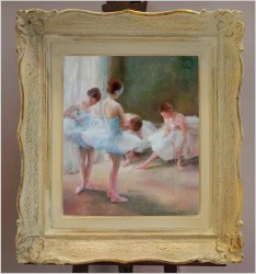 Aukcyjne malarstwo! Próba baletu - Miloslava Vrbova-Štefková (ur. 1909-1991)