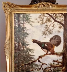 Super malarstwo! Głuszec na gałęzi - oryg. Georg Majewicz (1897-1965)