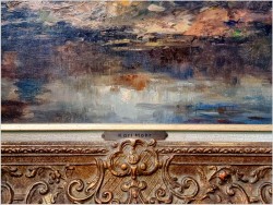 Obraz olejny do salonu! Sianokosy - Karl Mohr (Düsseldorf 1922-2013)