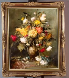 Kwiaty w wazonie - Kömpöczy Balogh Endre (Hungary 1911-1977)