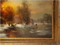 Polecamy! Zimowy pejzaż ze sztafażem - Günter KÖNIG (1926-2007)