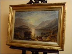 ROMANTYCZNY KRAJOBRAZ - John LANGSTAFFE (British,1849-1912) No:1