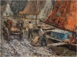 Polecamy! Łodzie przy brzegu - rozładunek | Christian Stemmeler *1928