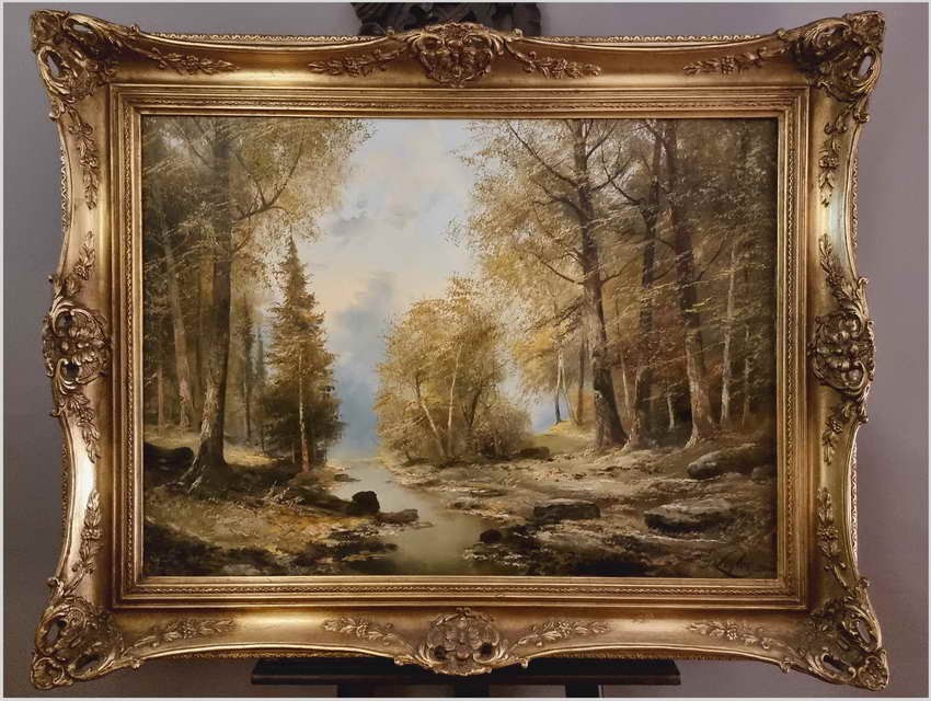 Tajemniczy las - Josef Kugler (Österreich ur 1913 - 2011r.) Rozmiar XXL