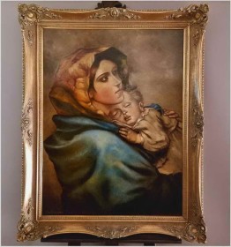 Madonna z Dzieciątkiem – wg Roberto Ferruzzi XIXw. (Rozmiar XXL!)