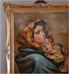 Madonna z Dzieciątkiem – wg Roberto Ferruzzi XIXw. (Rozmiar XXL!)