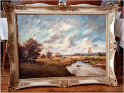 Pejzaż letni z widokiem na sianokosy – Rudolf Rödel  *1914