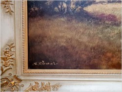 Pejzaż letni z widokiem na sianokosy – Rudolf Rödel  *1914