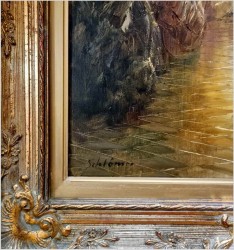 Pozycja Godna Uwagi !!! Scena Rodzajowa w Sali Balowej - Oryg. Richard Schlömer *1921