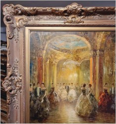 Pozycja Godna Uwagi !!! Scena Rodzajowa w Sali Balowej - Oryg. Richard Schlömer *1921