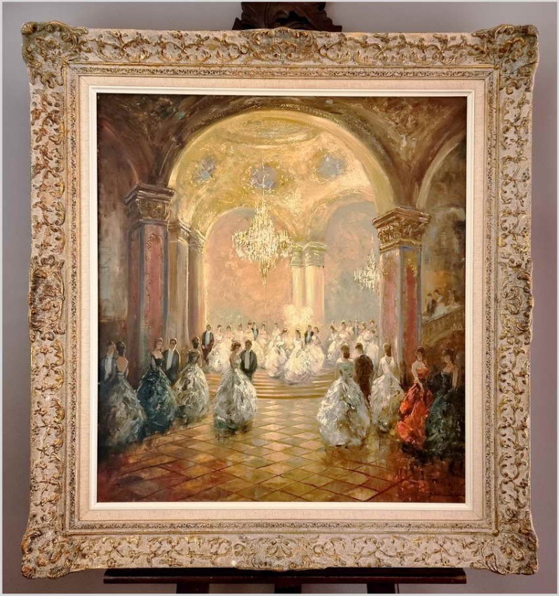 Scena Rodzajowa w Sali Balowej - Oryg. Richard Schlömer *1921