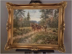 Polecamy! Zwózka drewna z lasu - oryg. Georg Majewicz (1897-1965)